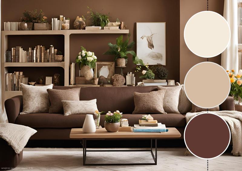 Jakie kolory ścian pasują do brązowej kanapy? Odkryj idealne odcienie do Twojego wnętrza!