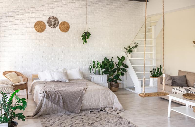 Oddzielenie łóżka w salonie