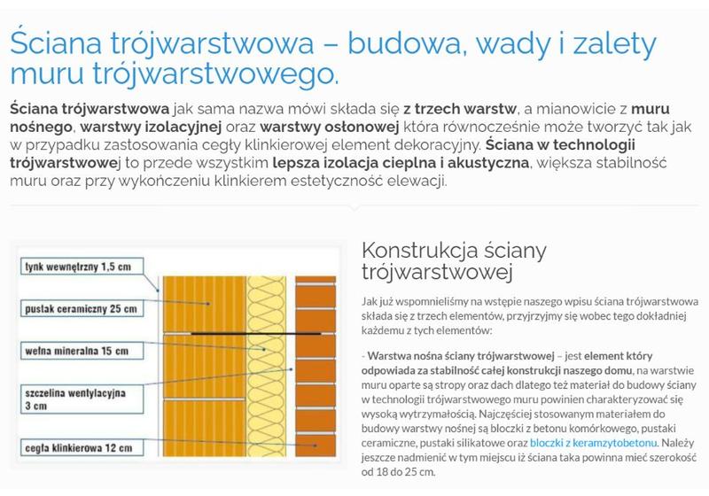 Koszty budowy i utrzymania ścian trójwarstwowych