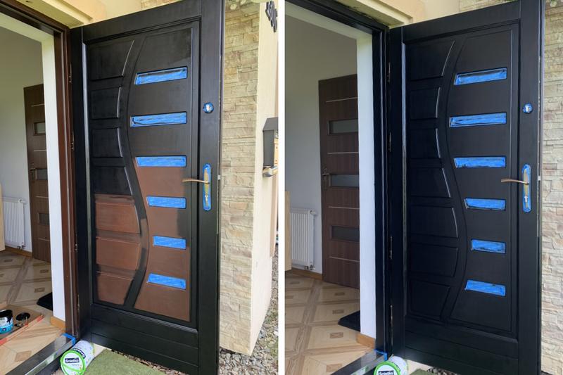 Malowanie drzwi z okleiną