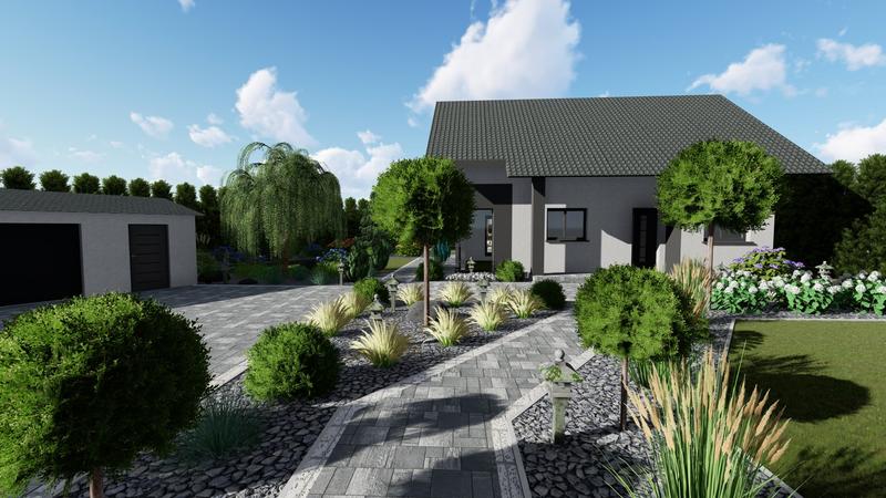 Aranżacja nowoczesnego przedogrodu