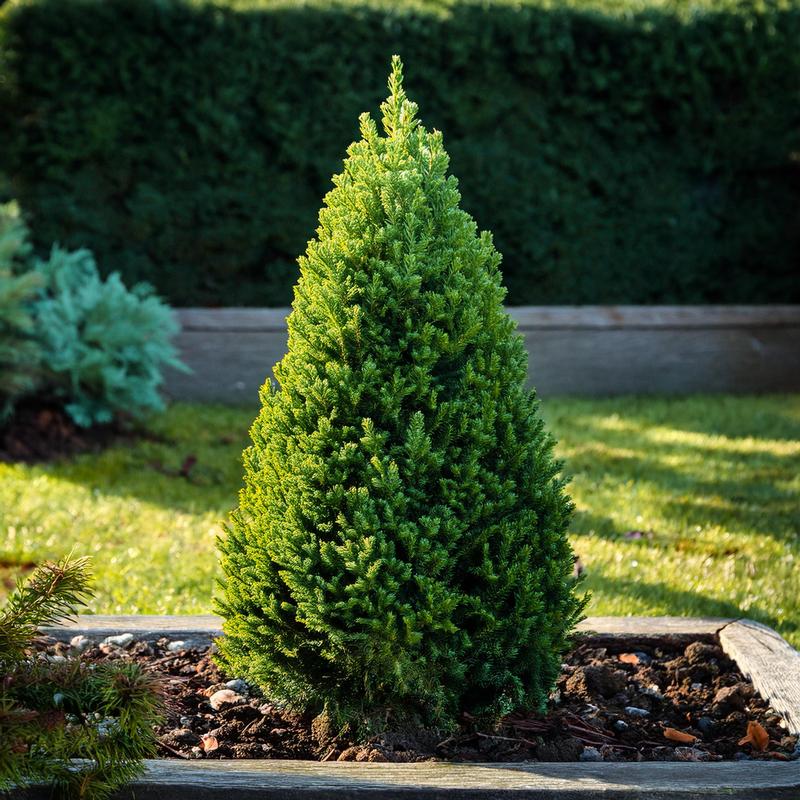 Swierk Conica w ogrodzie – sprawdzone rośliny, które idealnie do niego pasują