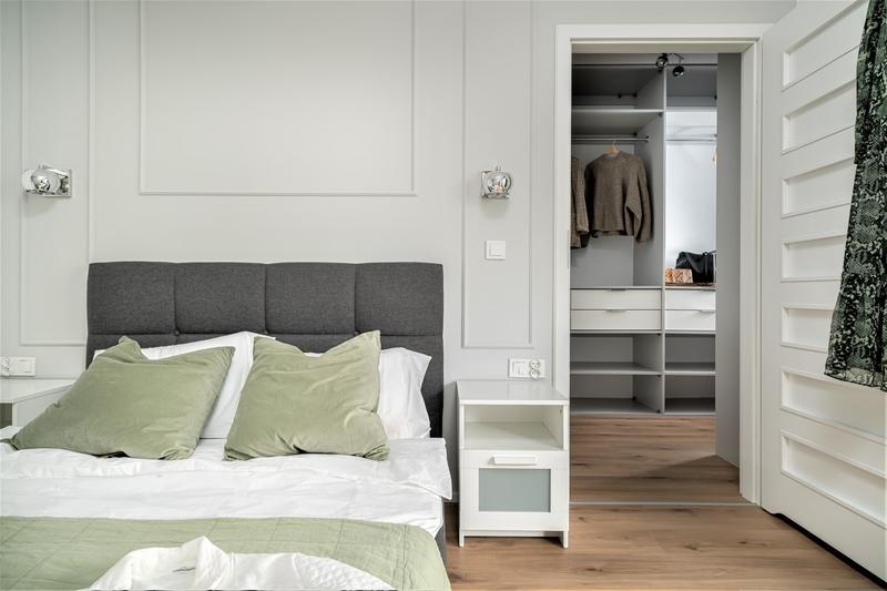 DIY wydzielenie garderoby