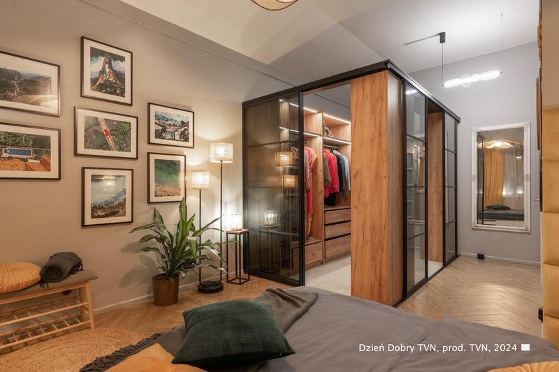Wydzielanie garderoby w sypialni